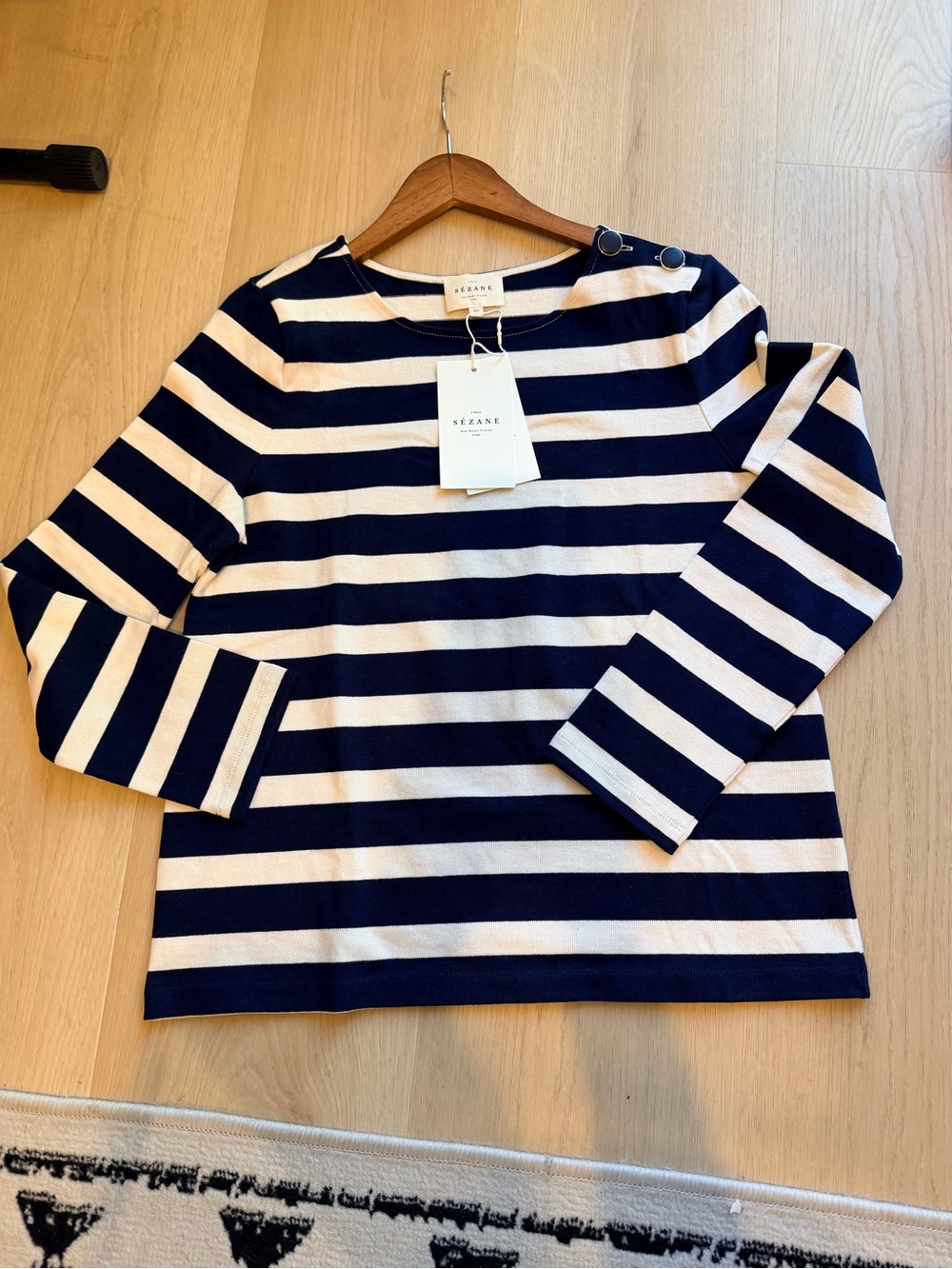 Sezane Mariniere Colette/ Marine, Ecru color - Picture 5 of 9